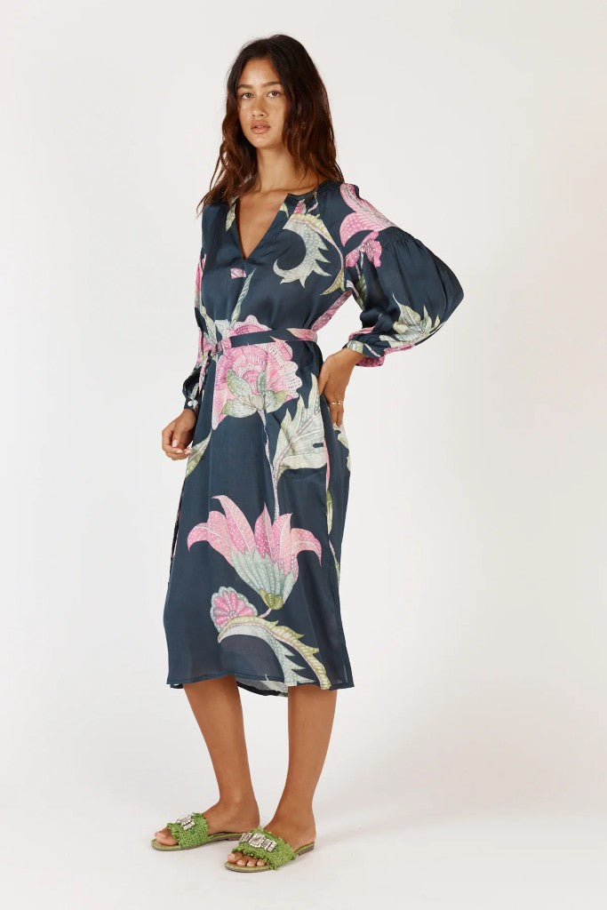 Ubud Maxi Dress in Navy