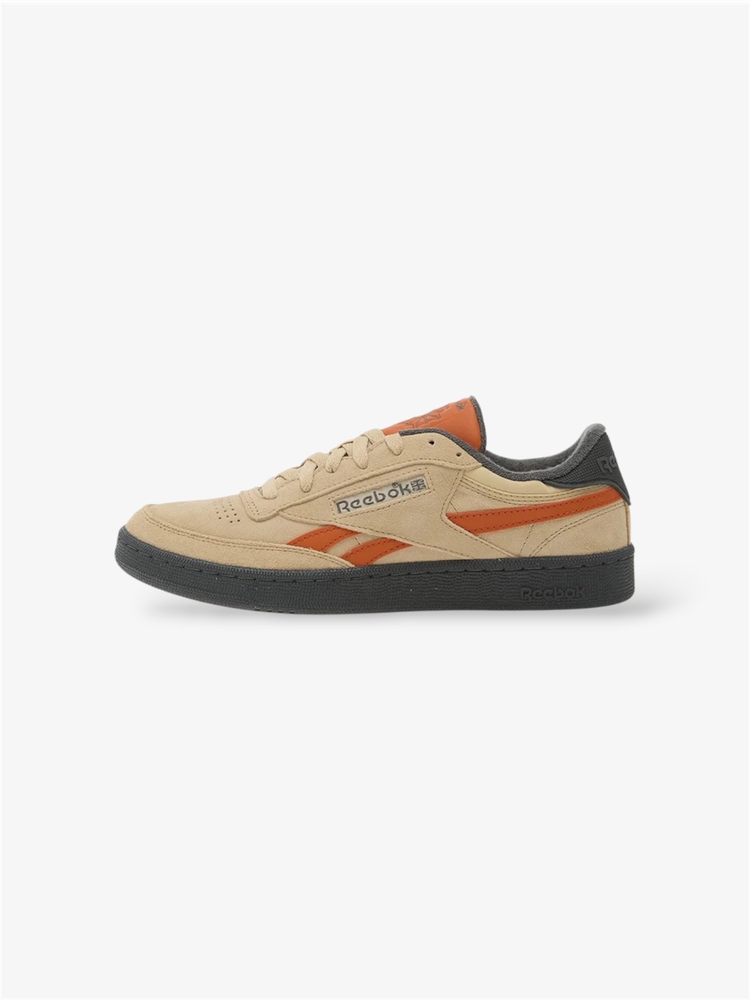 Club C Revenge Vintage Unisex Sneakers in Simple Beige / Grey / Rust Orange