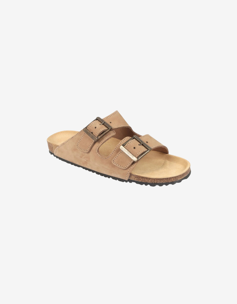 Mattheus Nubuck Sandal in Khaki