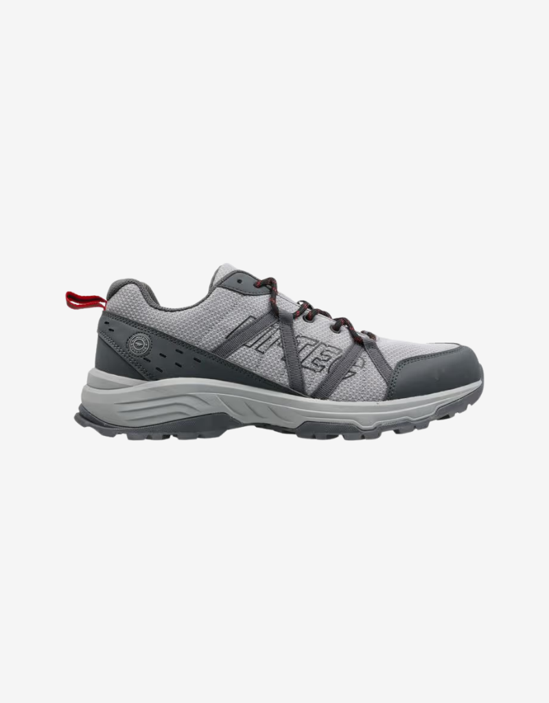 Raider Low Cut Shoe in Grey / Red