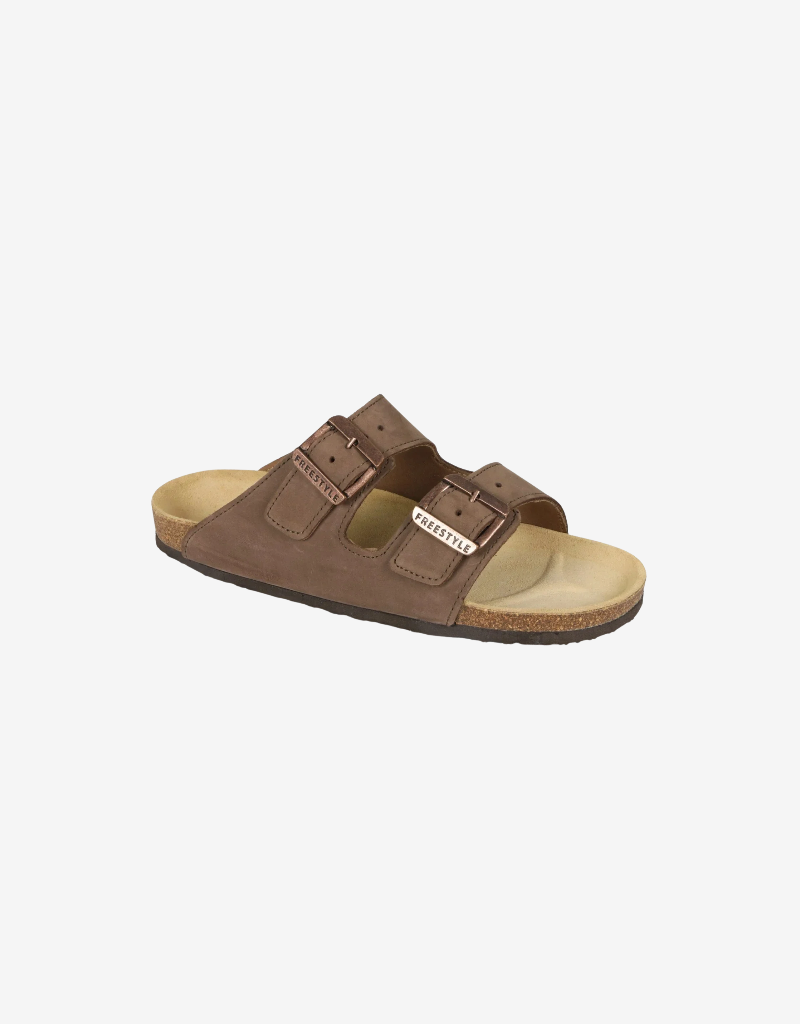 Mattheus Nubuck Sandal in Chocolate Brown