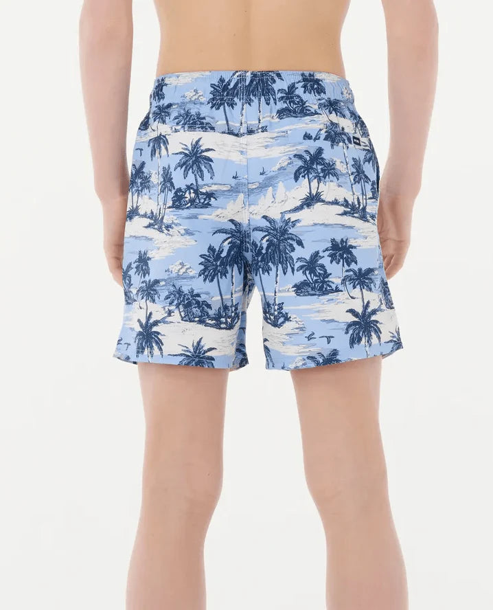 Boys Tropic Dreams Volley in Spray Blue