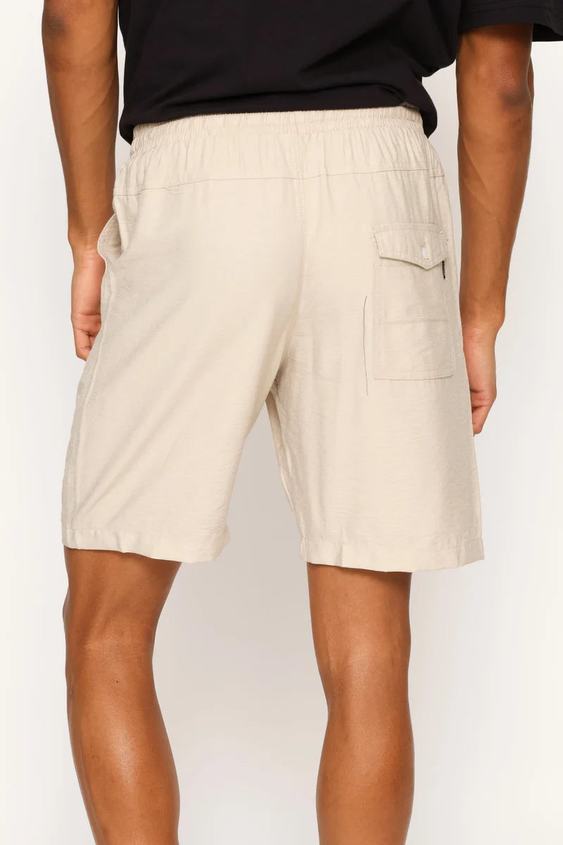 Classic Corp Linen Short in Oatmeal