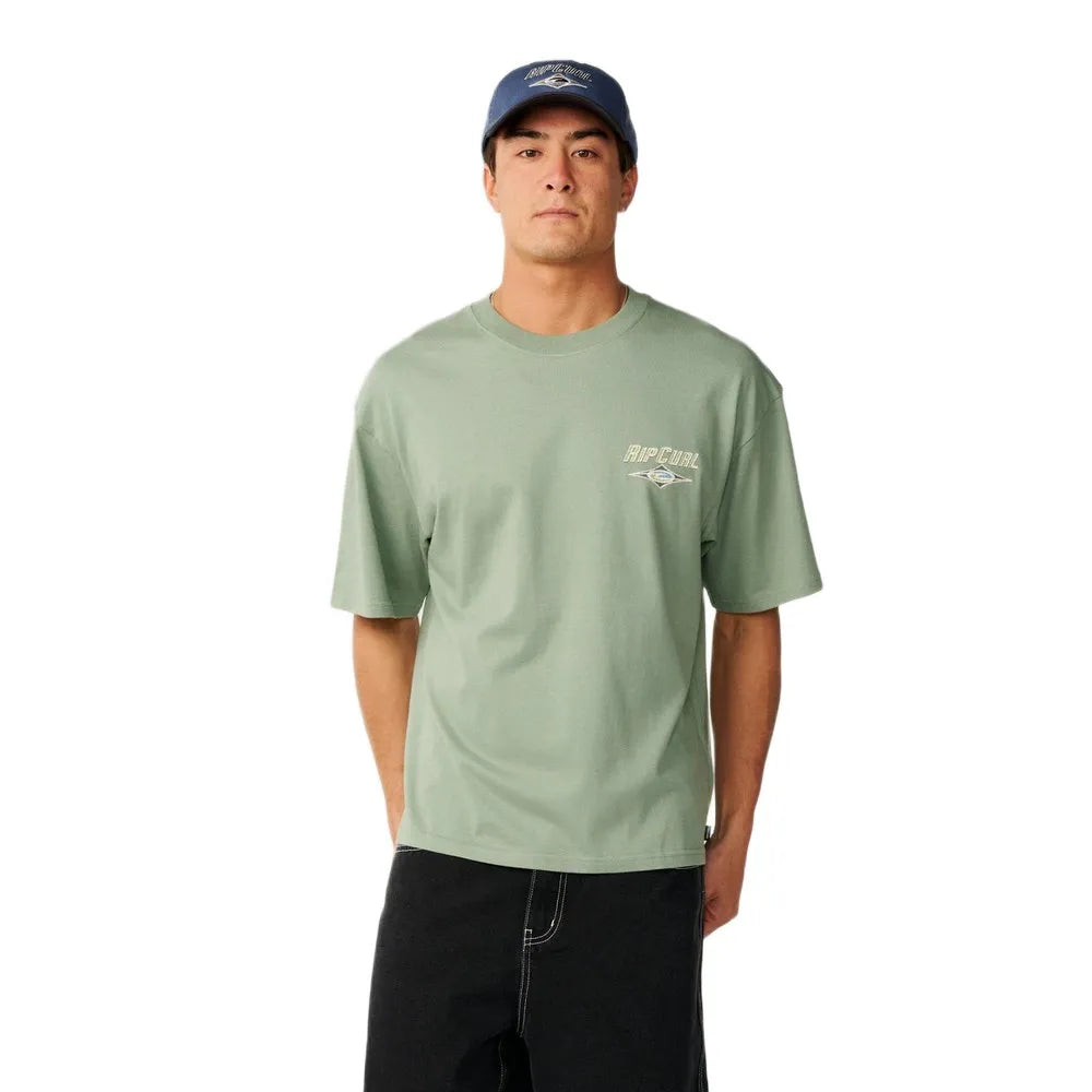 Heritage Icon Oversized Tee in Sage