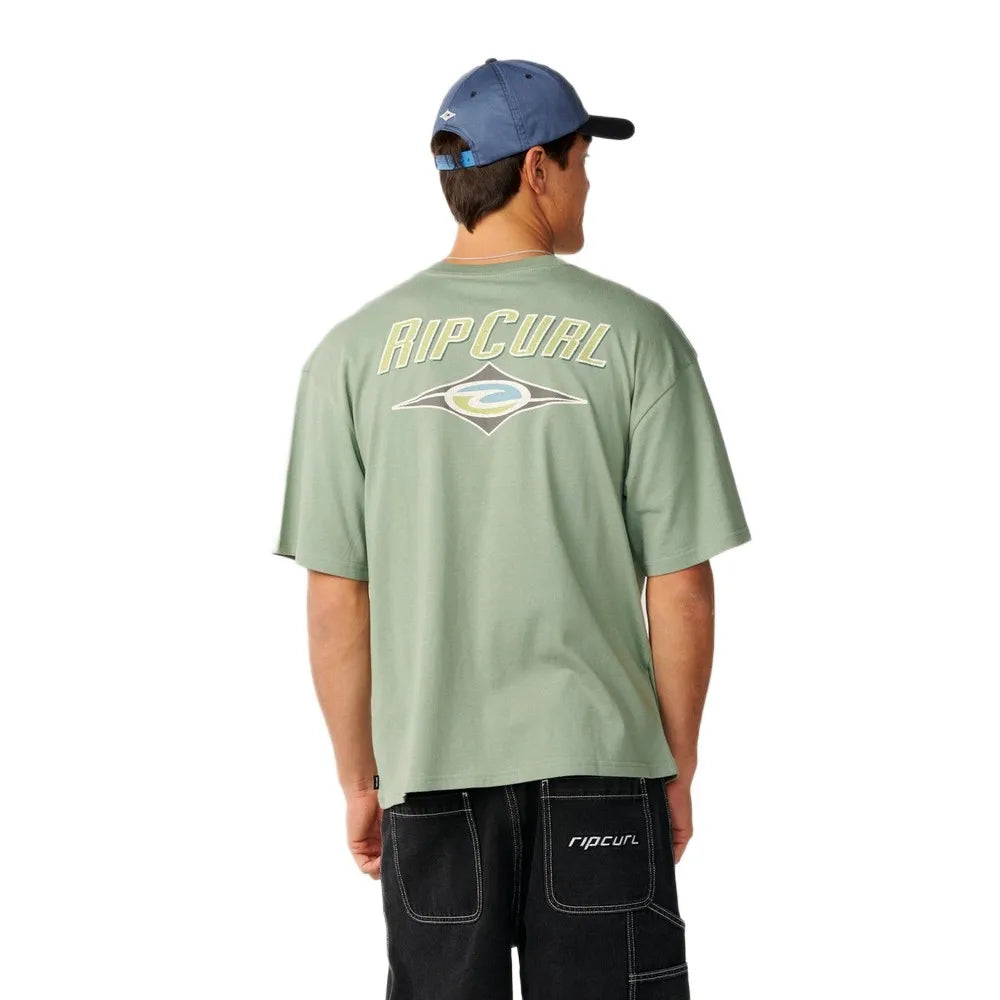 Heritage Icon Oversized Tee in Sage