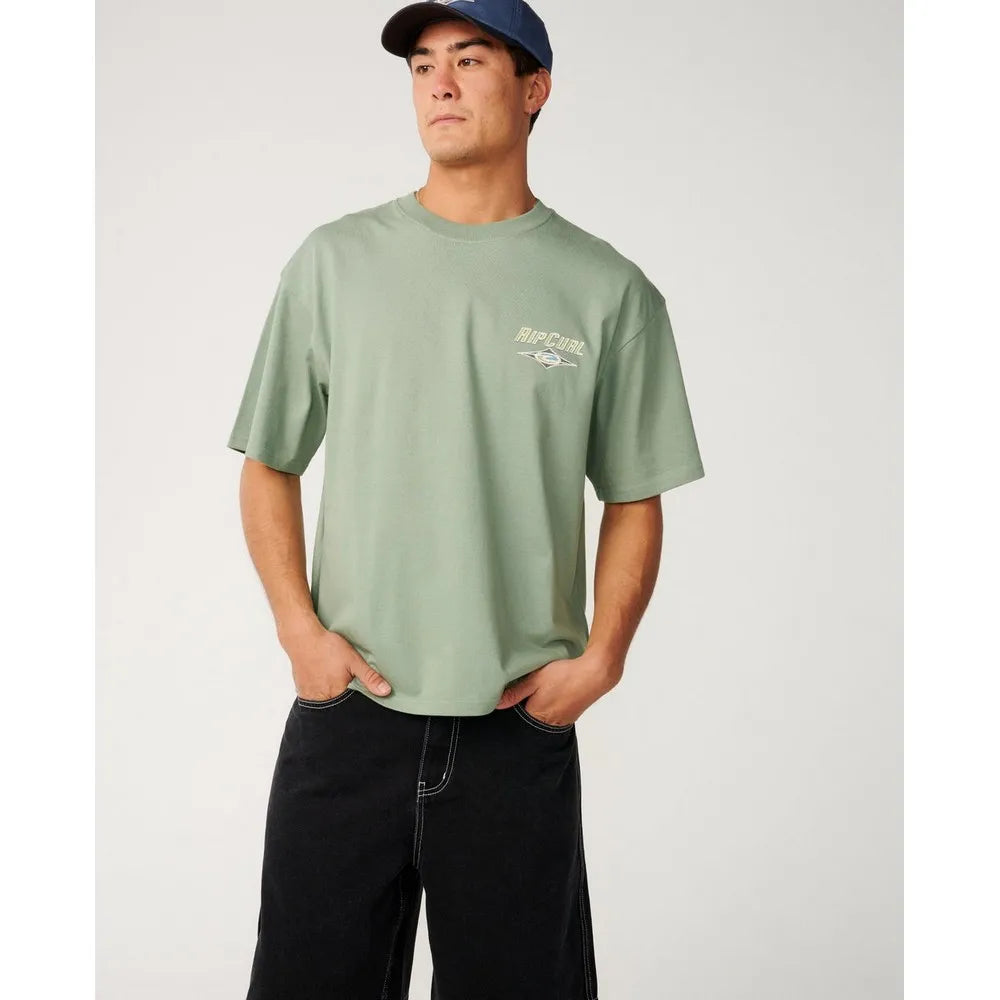 Heritage Icon Oversized Tee in Sage