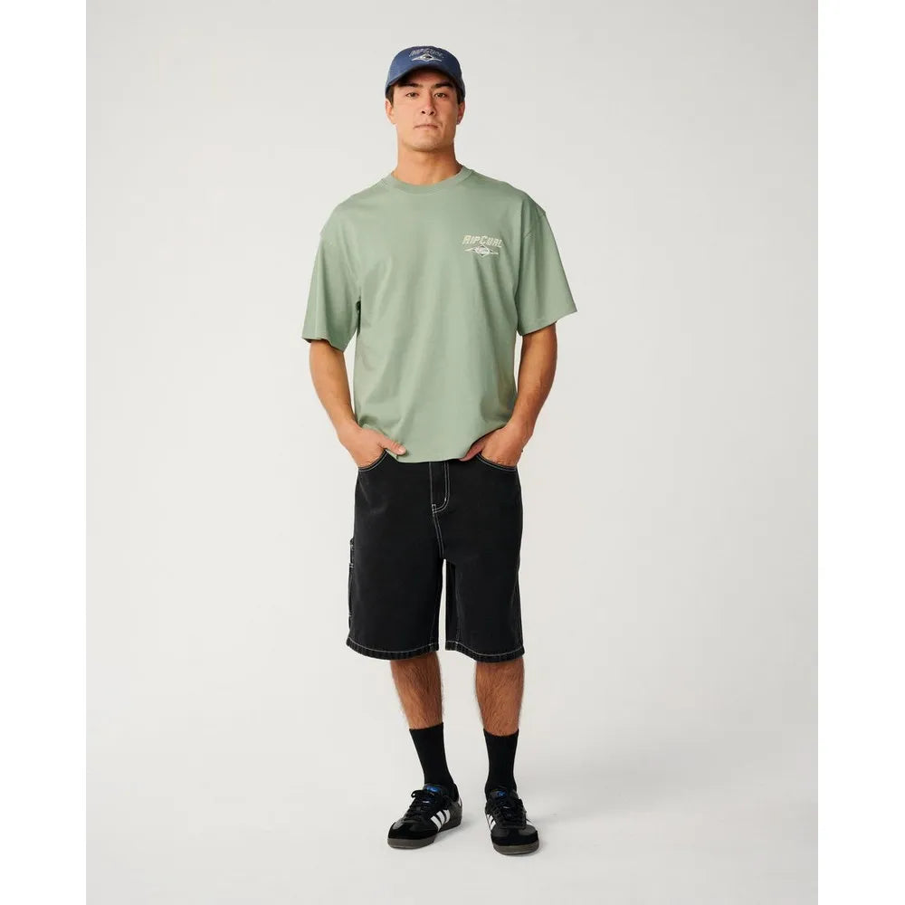 Heritage Icon Oversized Tee in Sage