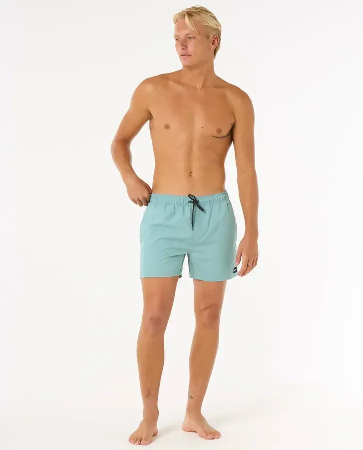 Offset Elasticated Volley in Blue Bell