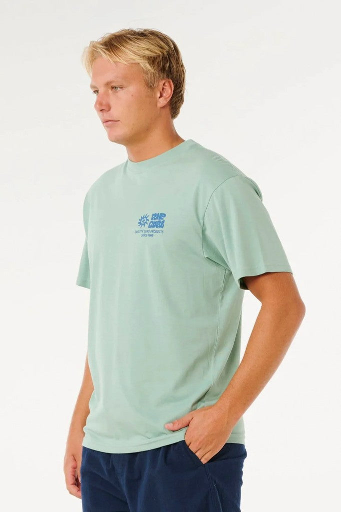 Pacific Rinse Glass Off Tee in Aloe