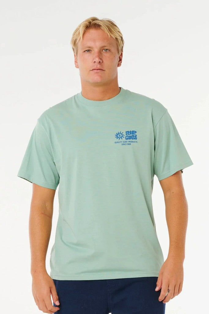 Pacific Rinse Glass Off Tee in Aloe