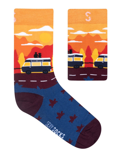 Bamboo Road Trip Socks