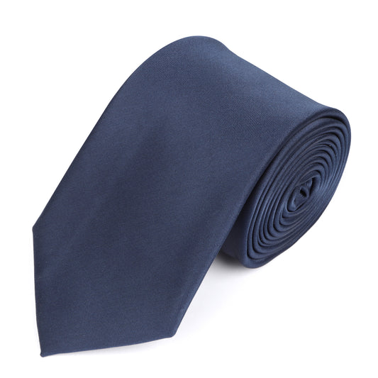 Classic Plain Tie in Dark Navy