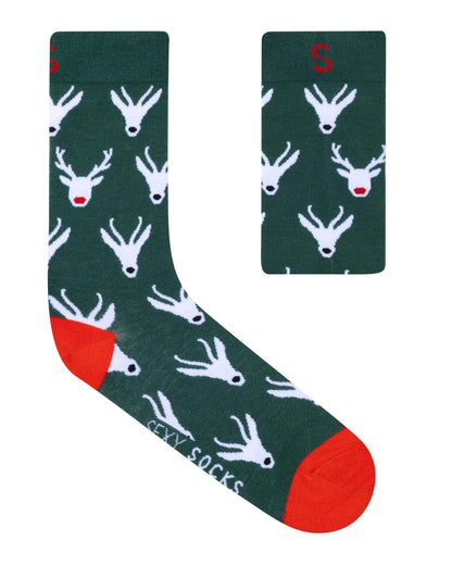 Rudolph Bamboo Christmas Socks