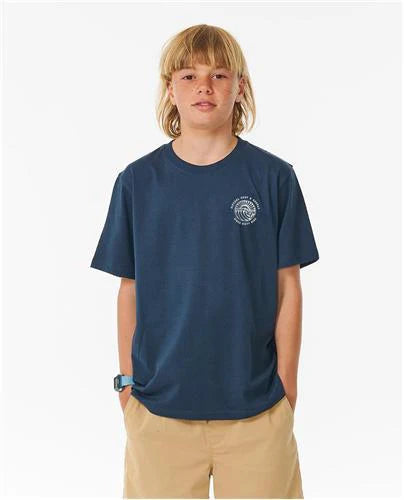 Boys Sunset Desto Tee in Navy