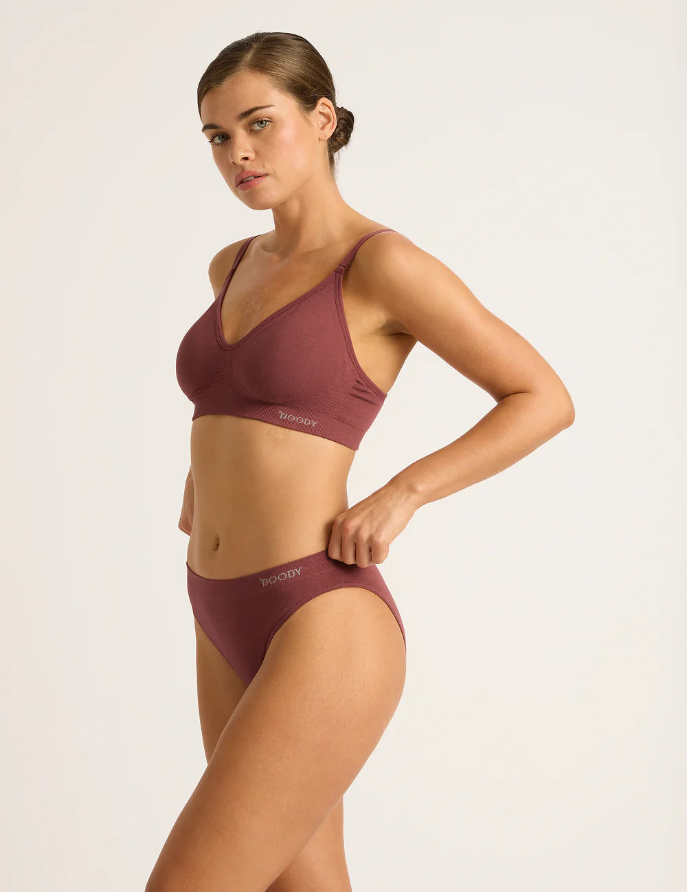 Bamboo Classic Bikini in Rosewood