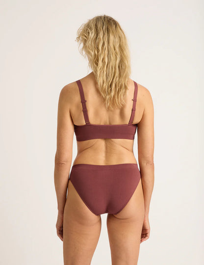 Bamboo Classic Bikini in Rosewood
