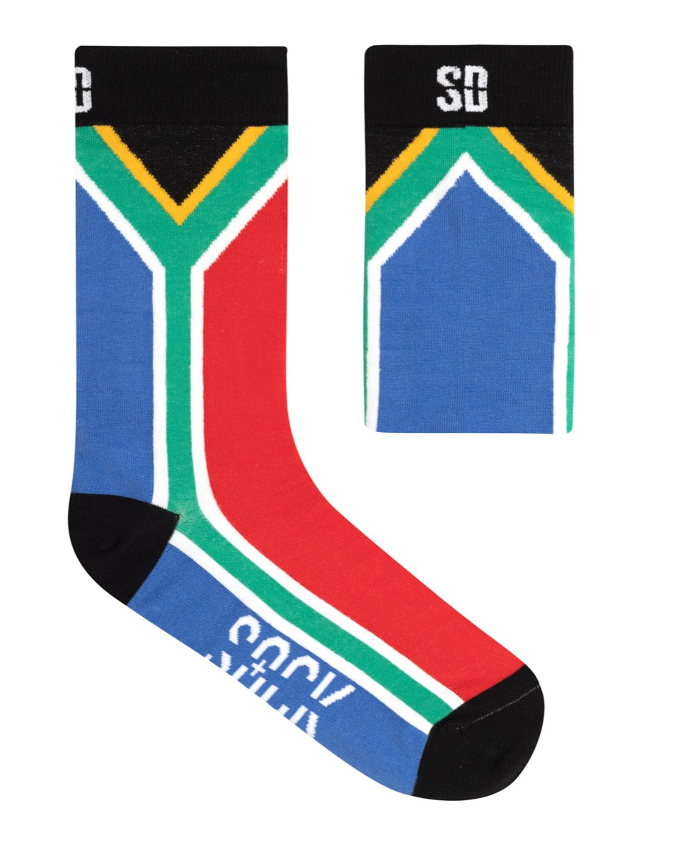 Cotton SA Flag Socks