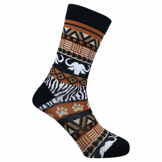 Safari Print Bamboo Socks