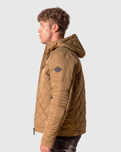 Saxon Quilted Jacket in Caramel