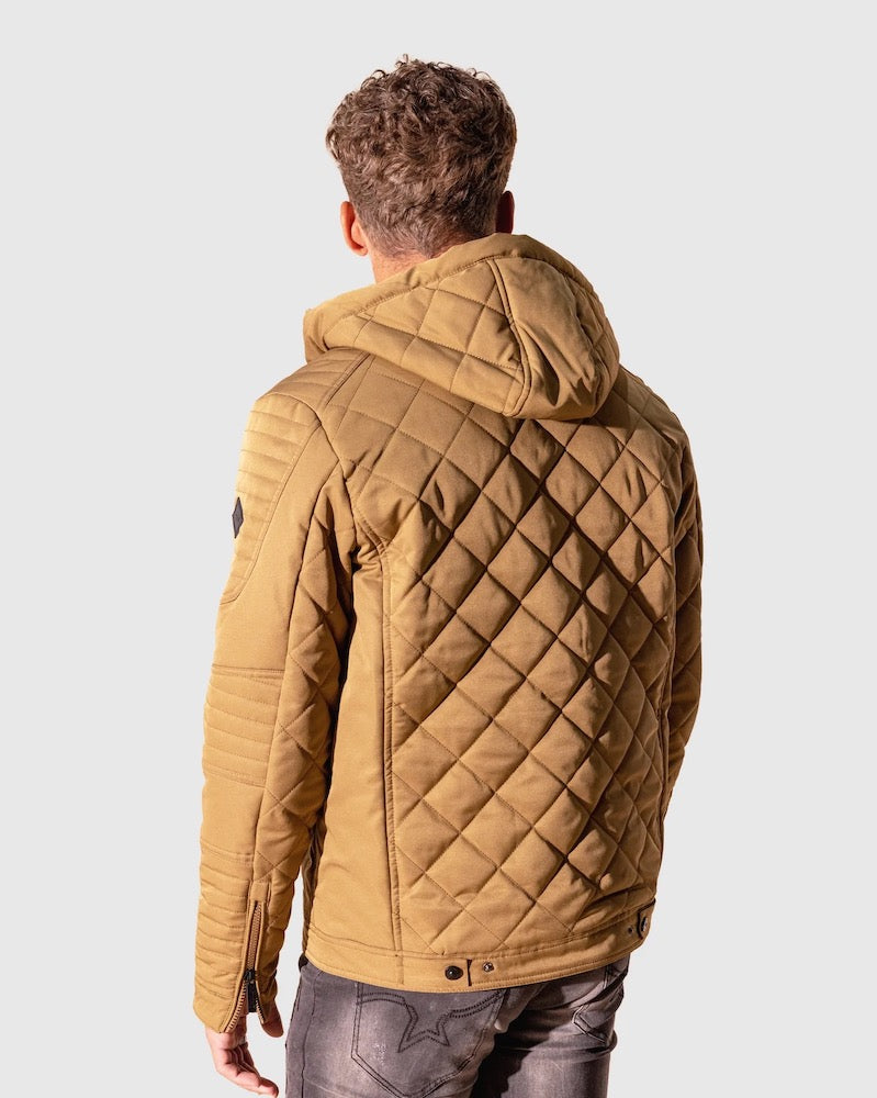 Saxon Quilted Jacket in Caramel