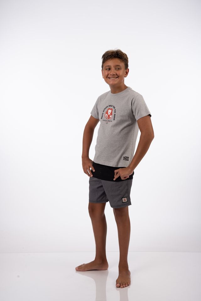 Kids South Africa Brave SS Tee in Light Grey Heather