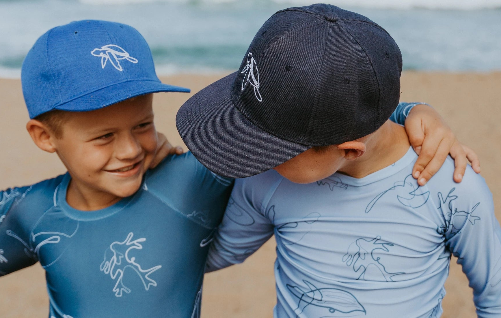 UV Protected Sea Dreaming Kids Rash Vests