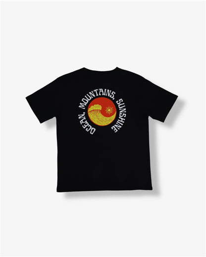 Yin Yang Tee in Black