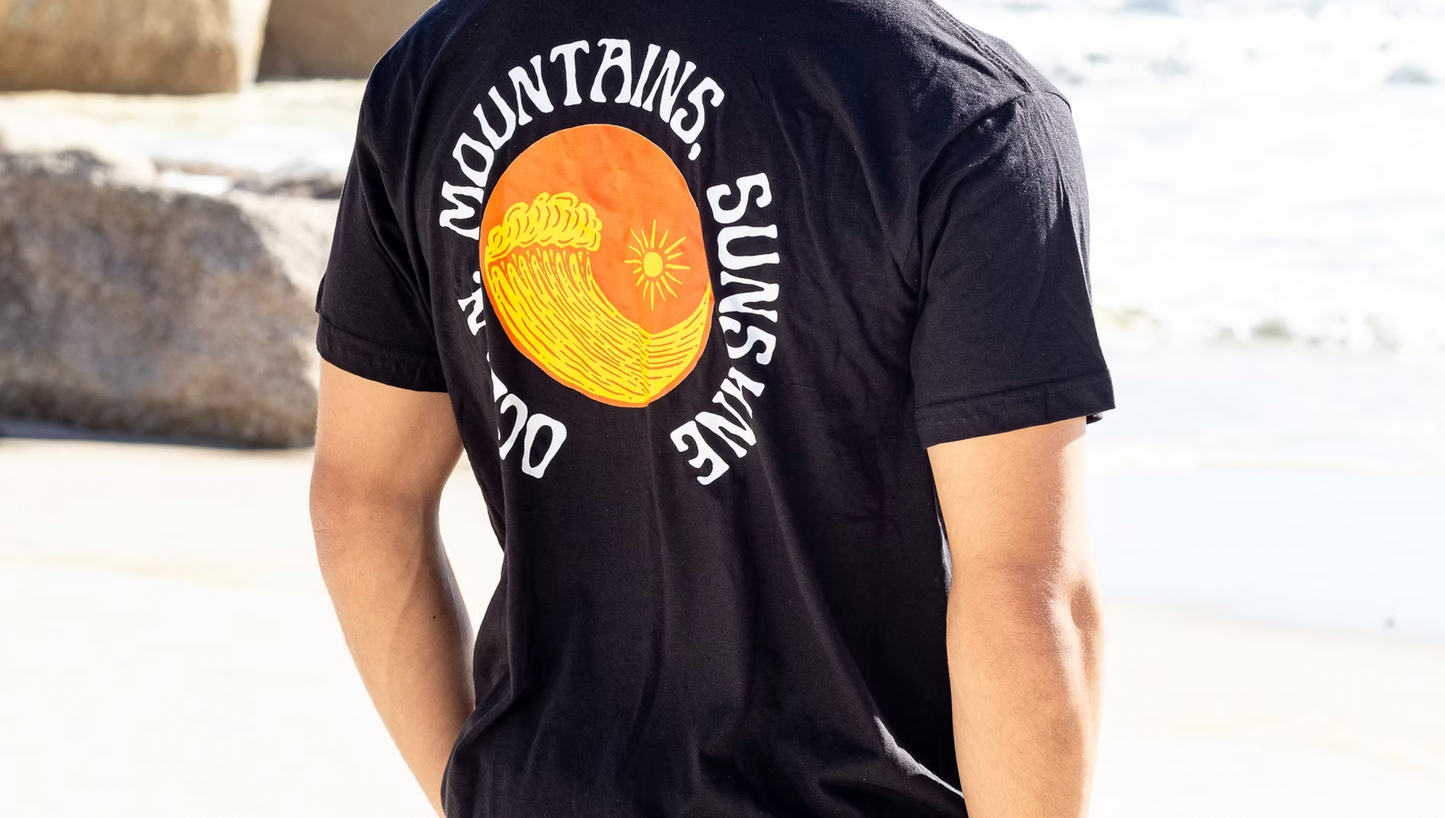 Yin Yang Tee in Black
