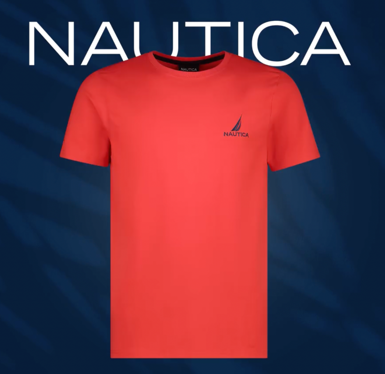 Beck SS Tee in Nautica Red