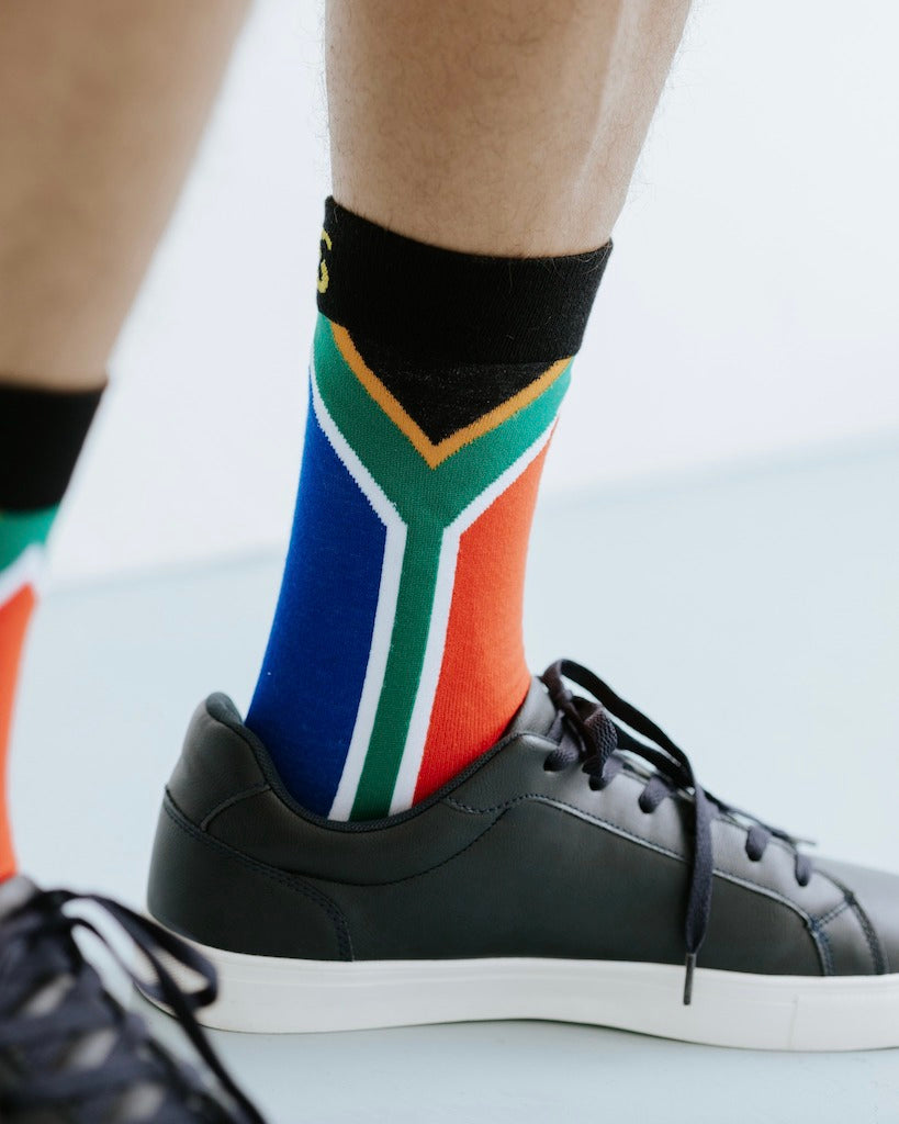 Bamboo ZA Flag Socks