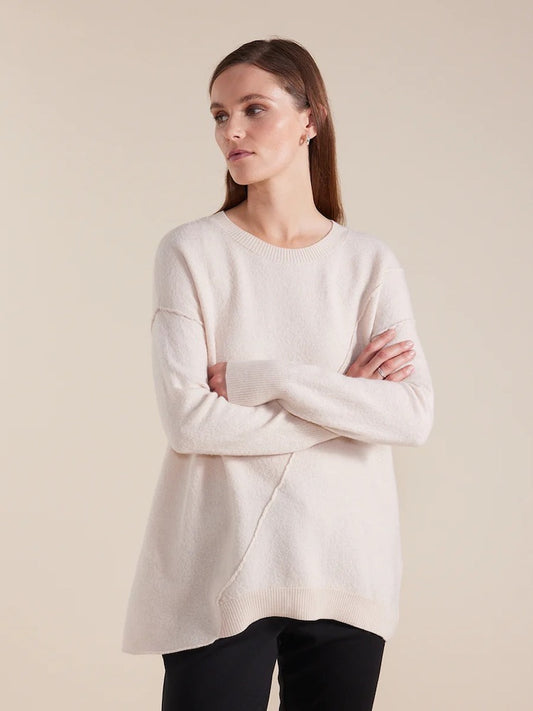 Pure Boiled Wool Sweater in Oatmeal