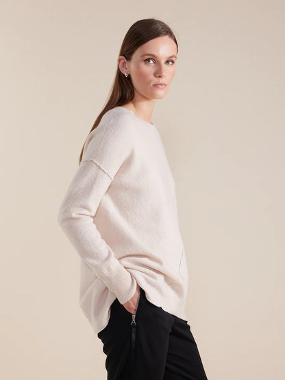 Pure Boiled Wool Sweater in Oatmeal