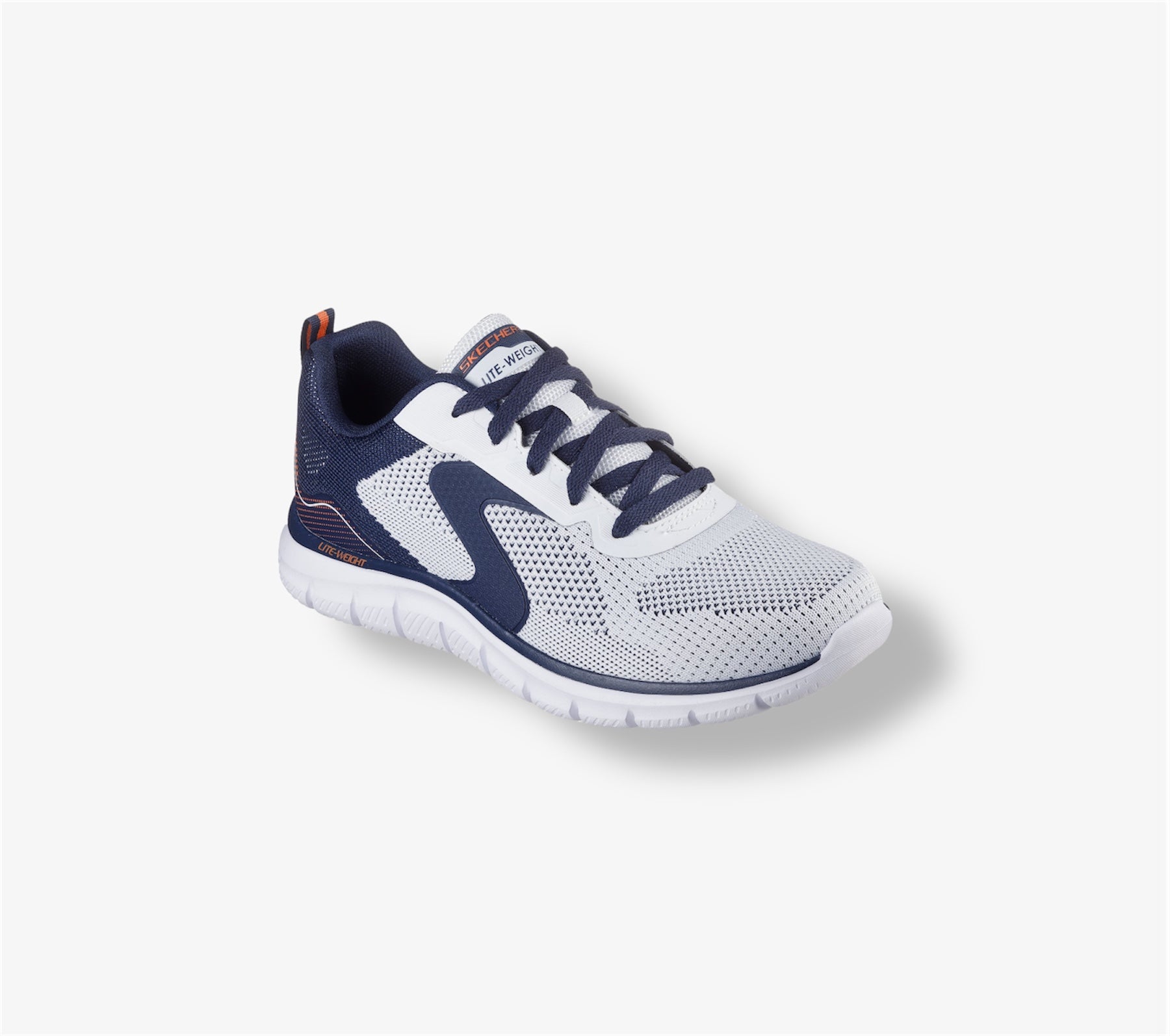 Track Trainer in White / Navy