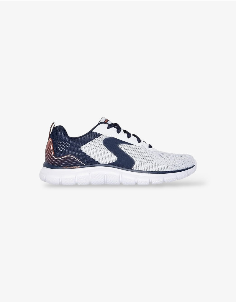 Mens Track Trainer in White / Navy