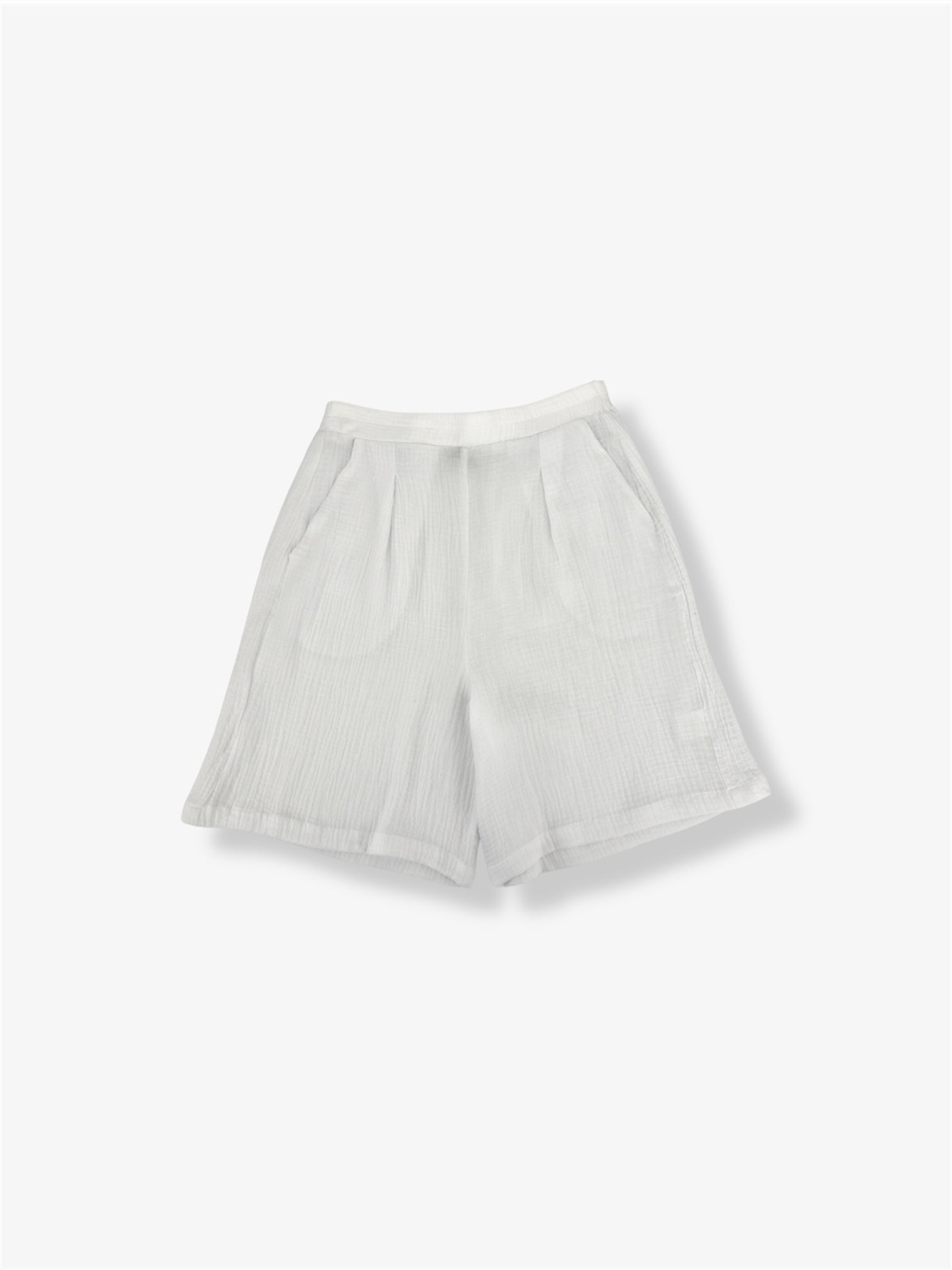 Alessia Classic Cotton Shorts in White
