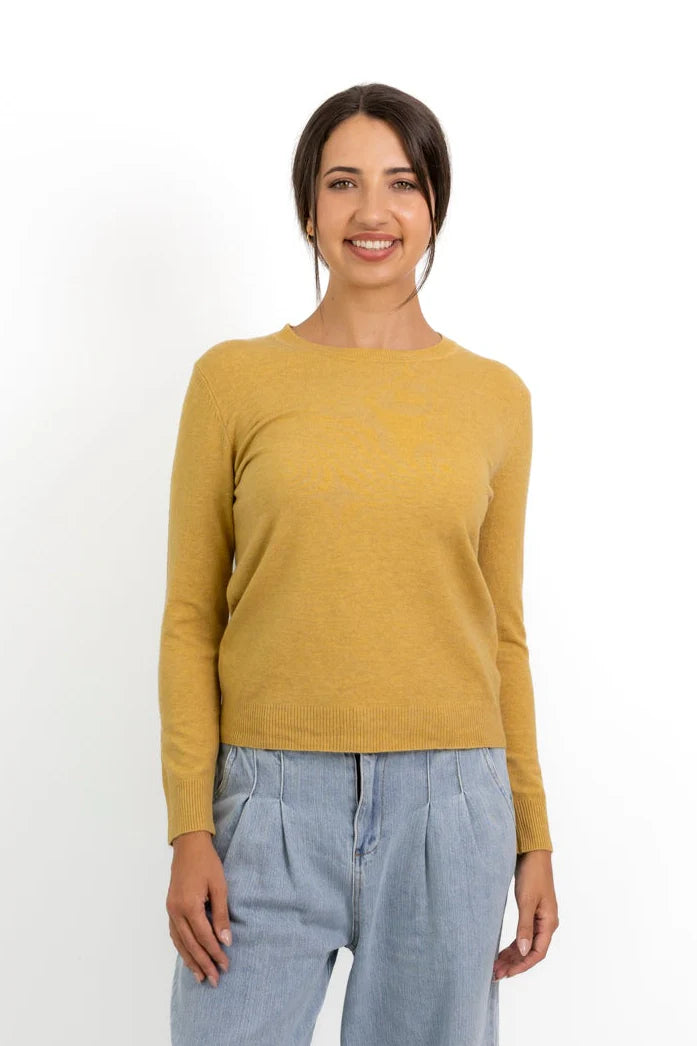 Malibu Classic Crew Neck in Butter