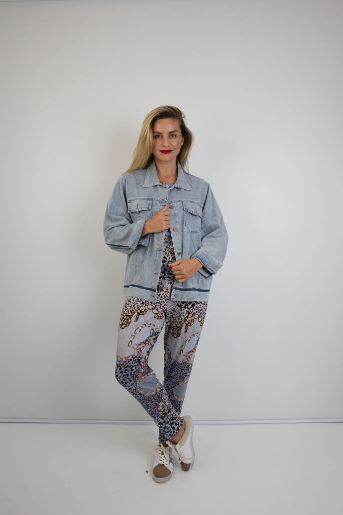 Naxos Dark Trim Denim Jacket