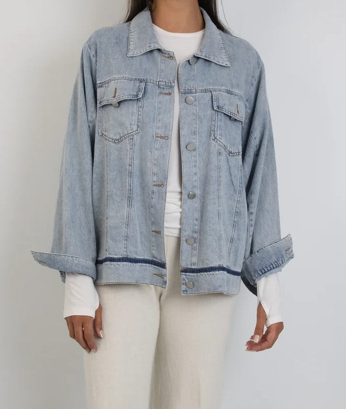 Naxos Dark Trim Denim Jacket