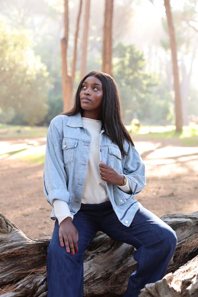 Naxos Dark Trim Denim Jacket
