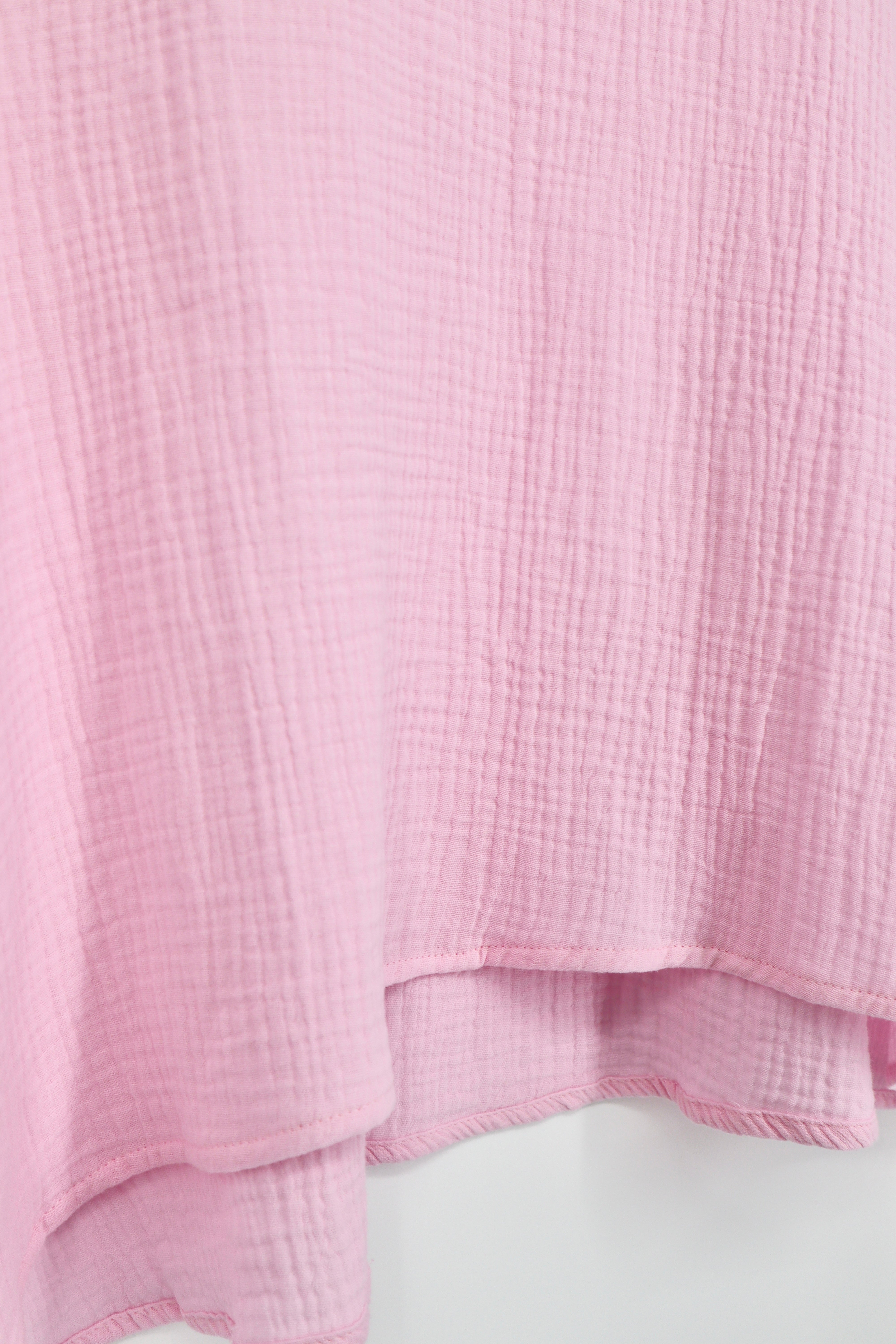 Steffi Cotton Box Top in Pink