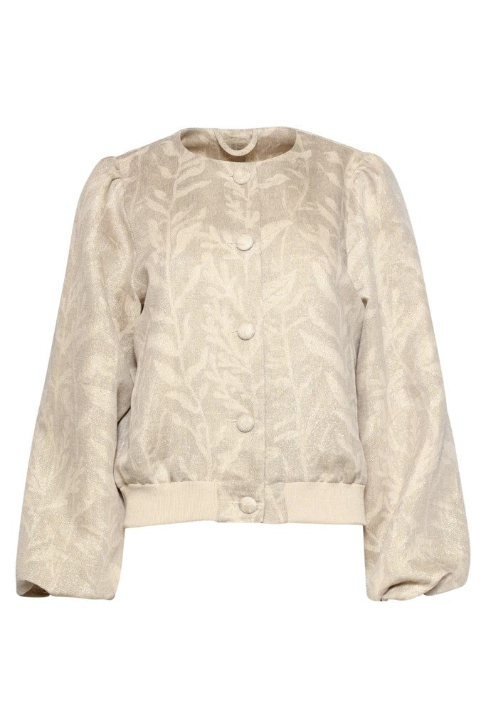 Balloon Sleeve Jacket in Dark Sand
