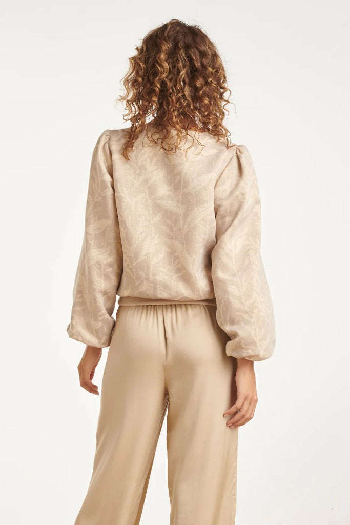 Balloon Sleeve Jacket in Dark Sand