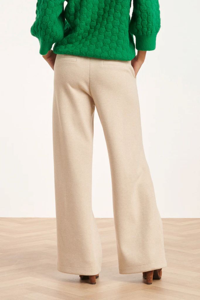 Wide Leg Trousers in Sand