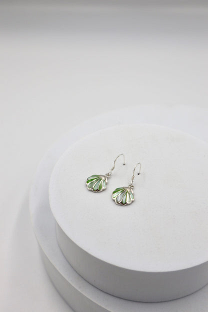 Sterling Silver Shell Hanging Earrings