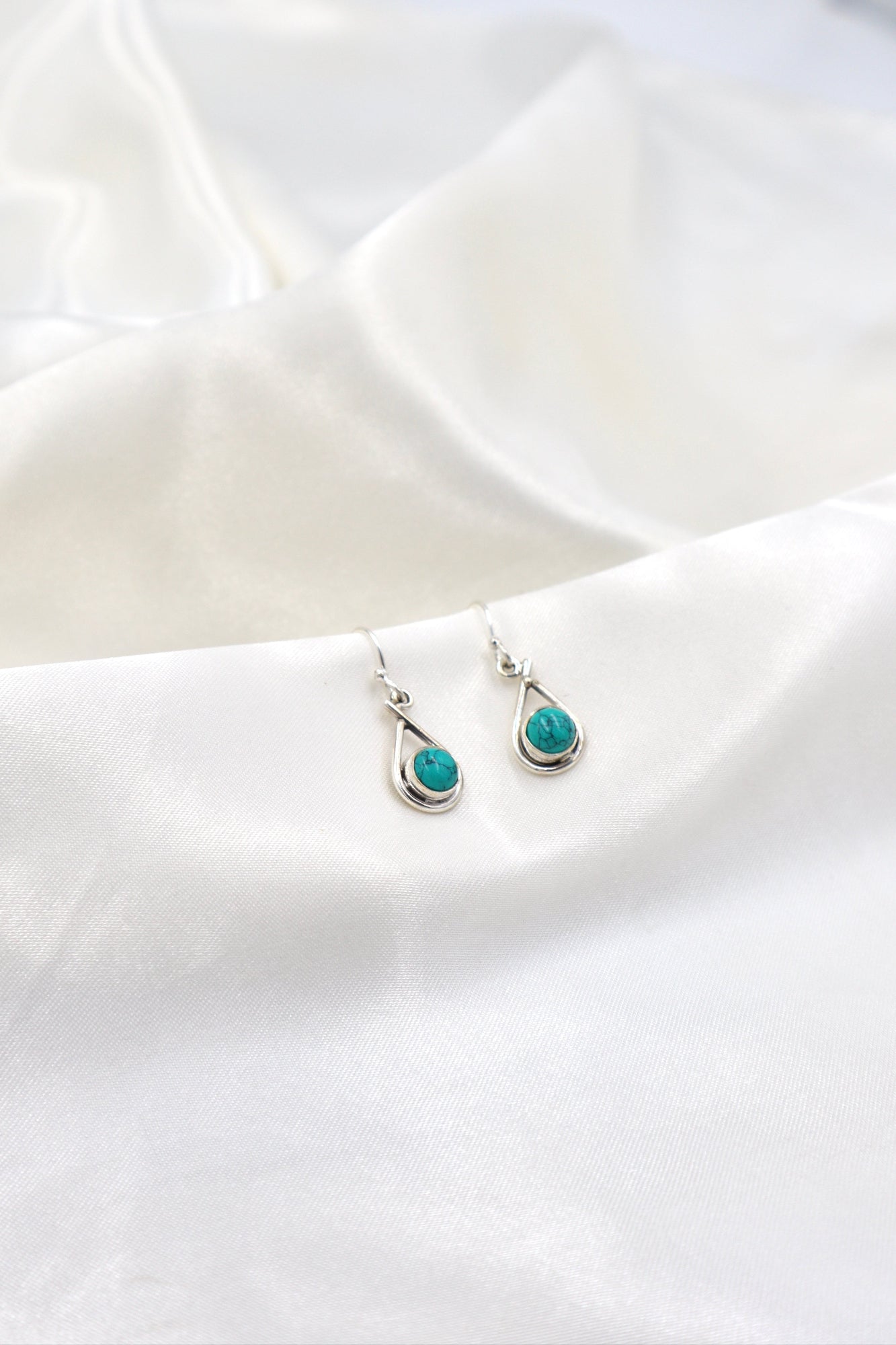 Sterling Silver 5mm Turquoise Earrings