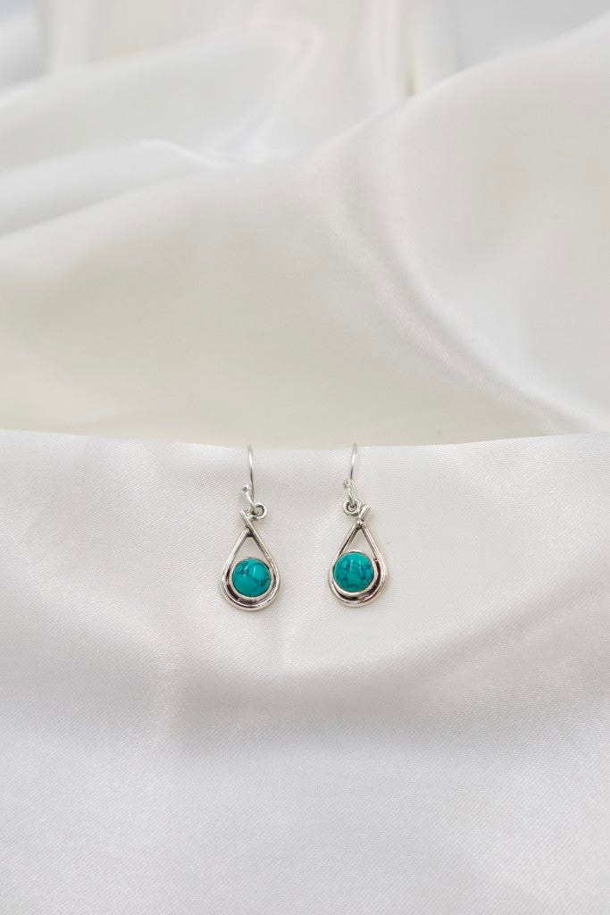 Sterling Silver 5mm Turquoise Earrings