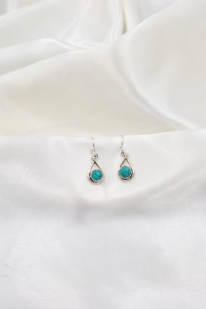 Sterling Silver 5mm Turquoise Earrings