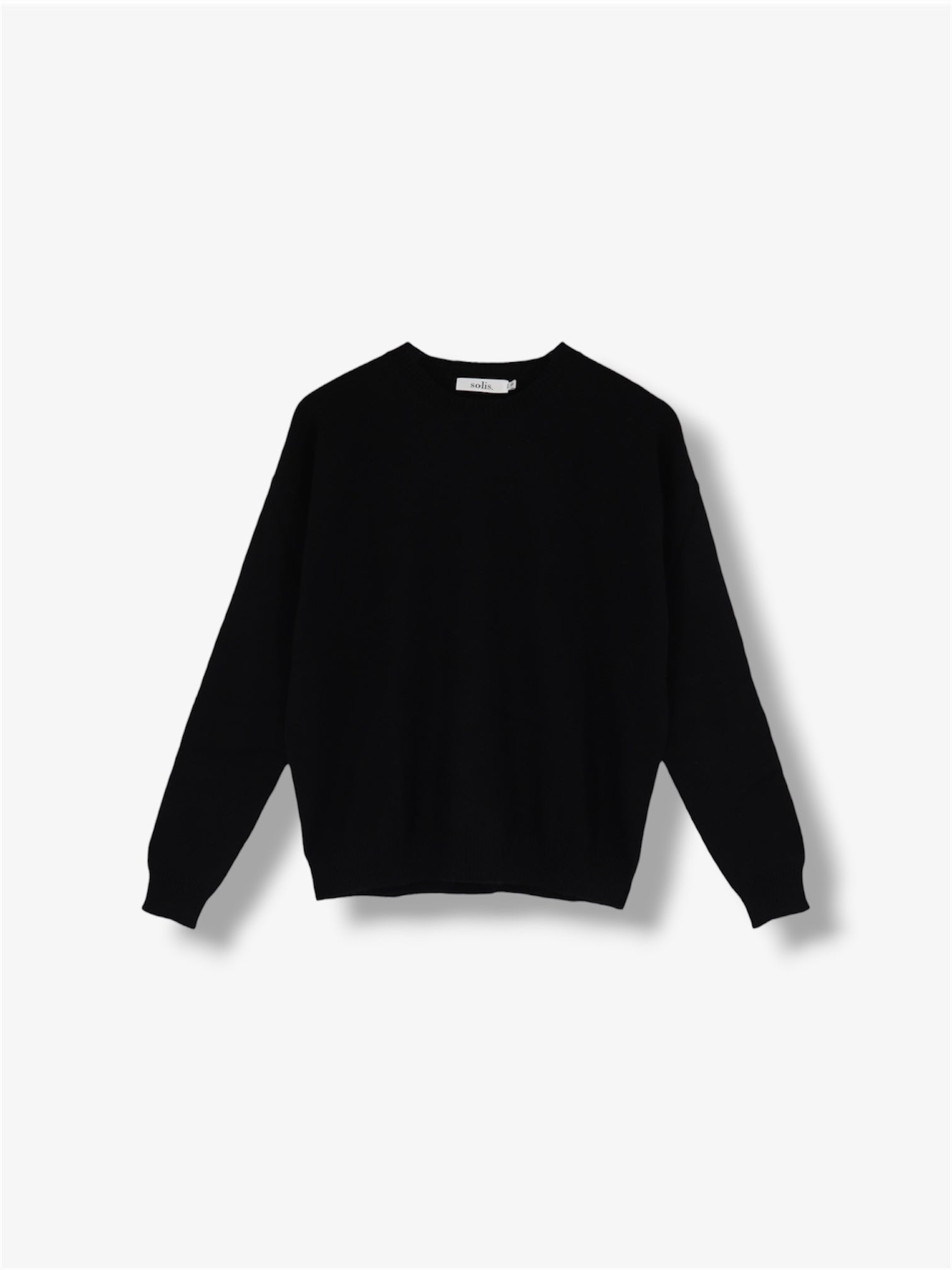Cashmere Boxy Fit Jumper in Black