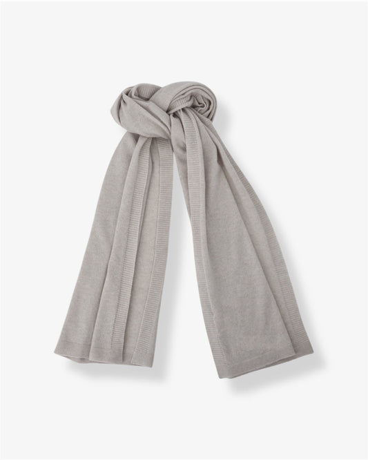 Pure Cashmere Oversized Wrap in Albatross