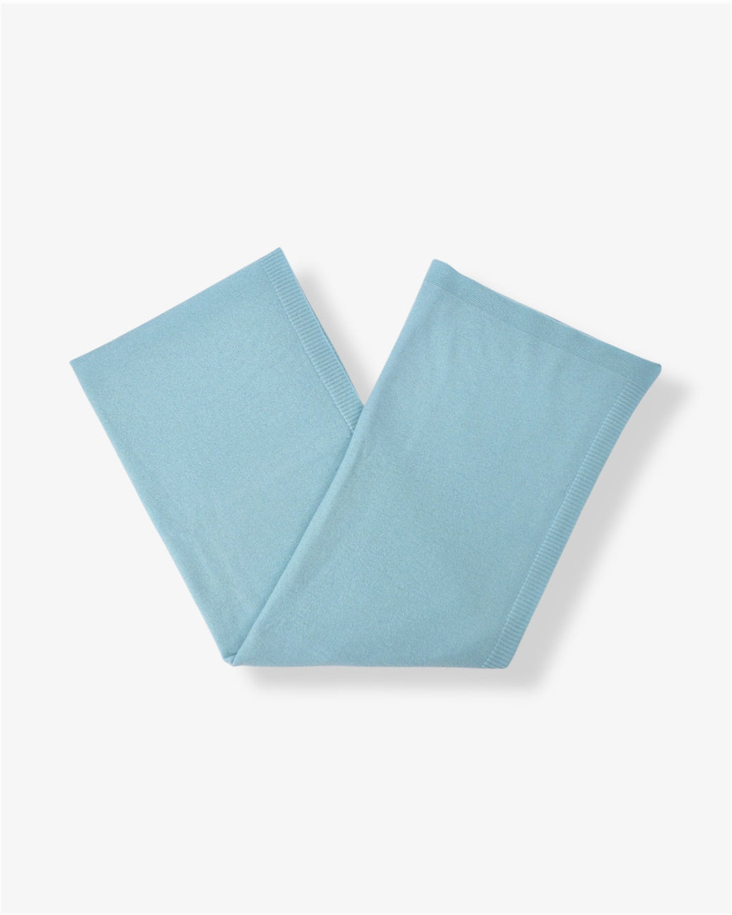 Pure Cashmere Oversized Wrap in Aqua